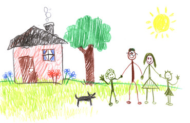 370x240 Search Photos Stick Figure - Stick Drawing House