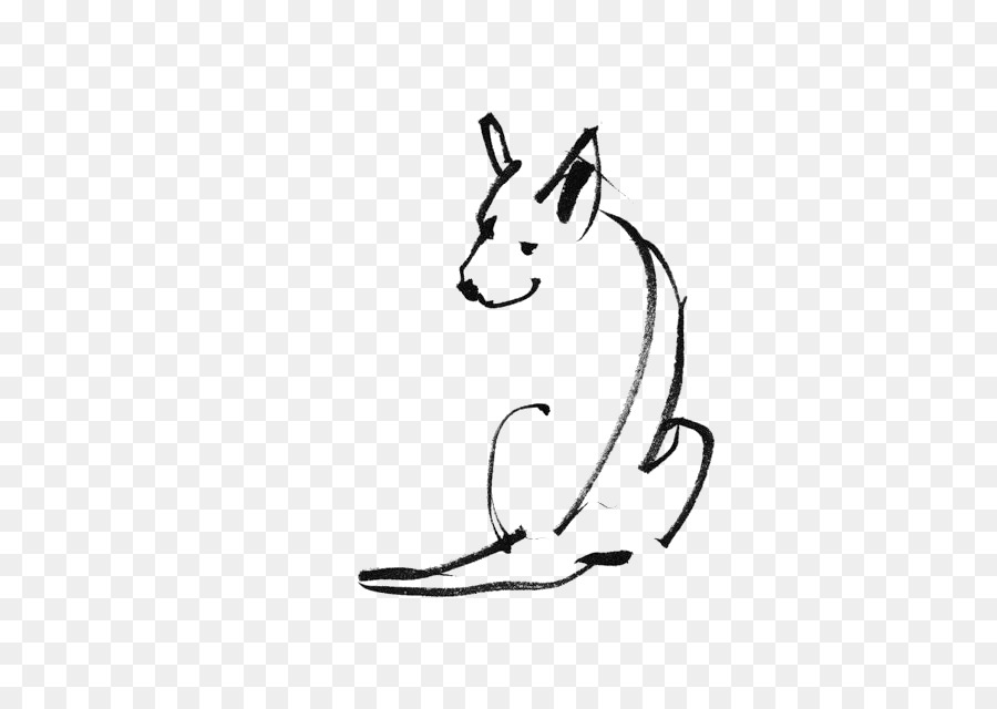 900x640 Hand Drawing Dog For Free Download - Stick Drawing Of A Dog