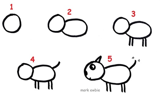 527x323 How To Draw A Stick Figure Dog - Stick Drawing Of A Dog