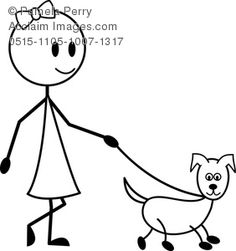 236x251 Dog Clipart Stick Figure Free Clip Art Stock Illustrations - Stick Drawing Of A Dog