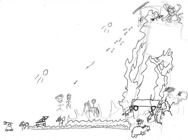 600x448 cindelaras, author - Stick Figure Battle Drawing