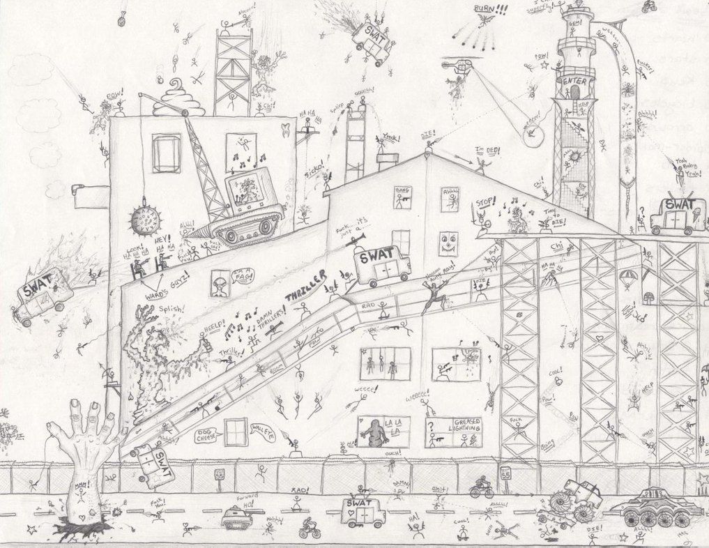 1017x786 picture drawings of stick wars stick figure craziness - Stick Figure Battle Drawing