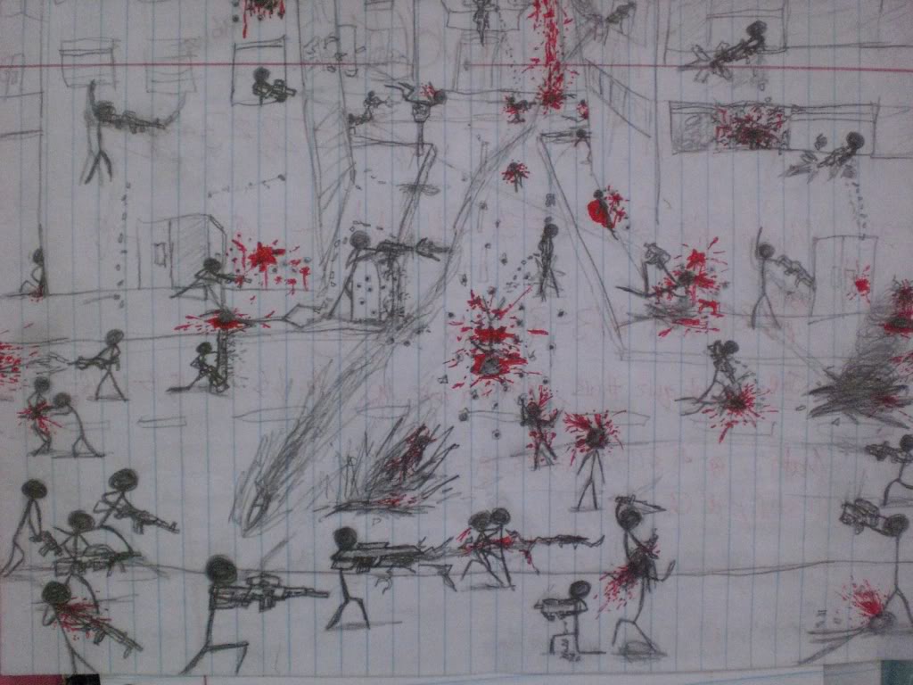 1024x768 Coolest Picture You've Ever Drawn Gt Offtopic Forums - Stick Figure Battle Drawing