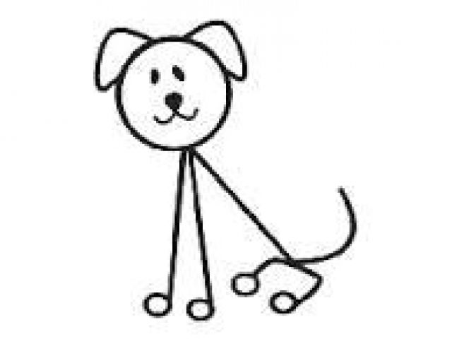 simple stick dog drawing