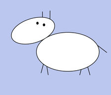 224x192 Drawing Stick Figures - Stick Figure Dog Drawing