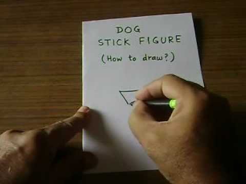 480x360 how to draw the stick figure of a dog by lalit kishore - Stick Figure Dog Drawing