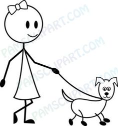 236x251 Woman Walking Stick Figure Clipart Clip Art Images - Stick Figure Dog Drawing
