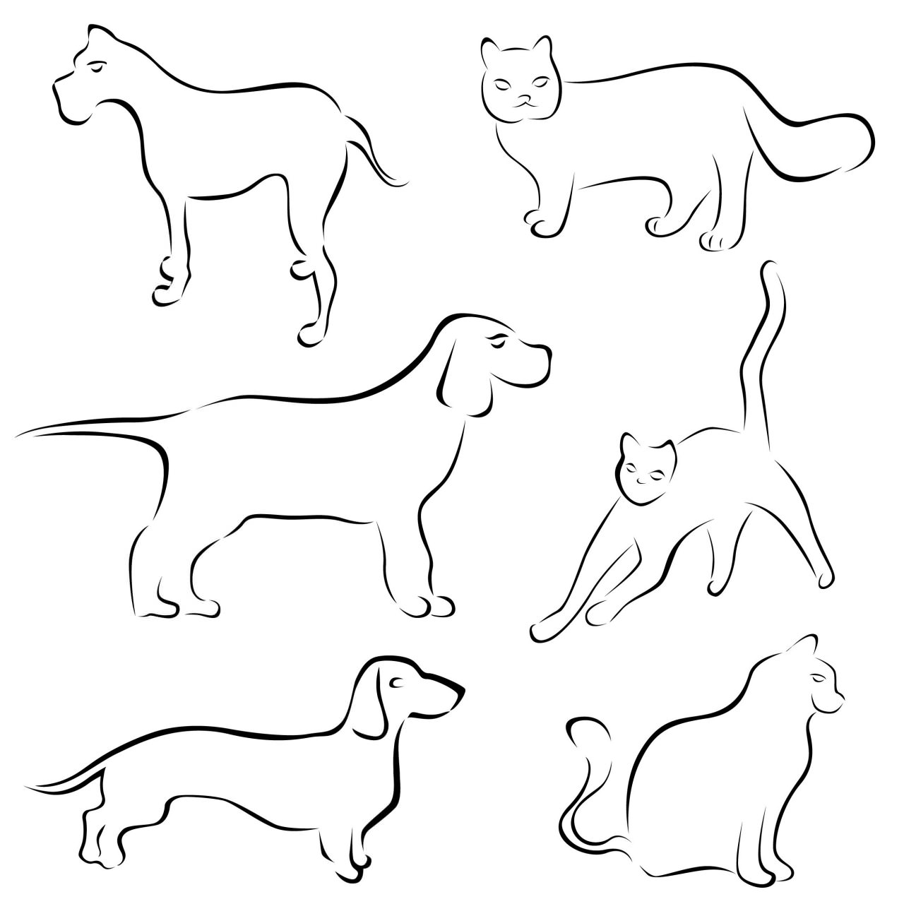 1280x1280 dog cartoon drawing cute dog drawings tumblr gallery dogdrawing - Stick Figure Dog Drawing