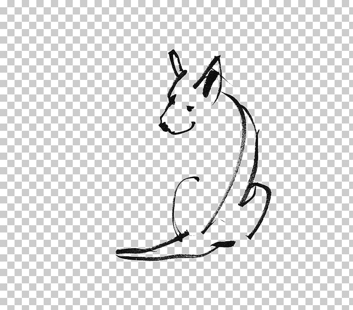 728x640 dog walking drawing line art illustration, hand drawn stick figure - Stick Figure Dog Drawing