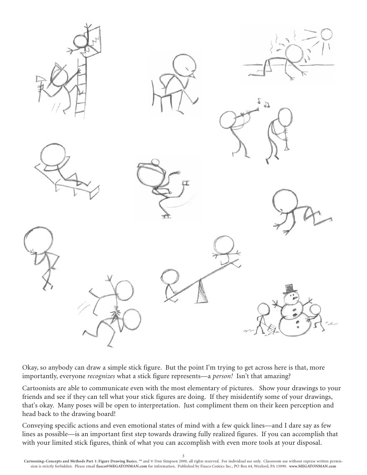 728x942 Figure Drawing Basics - Stick Figure Drawing