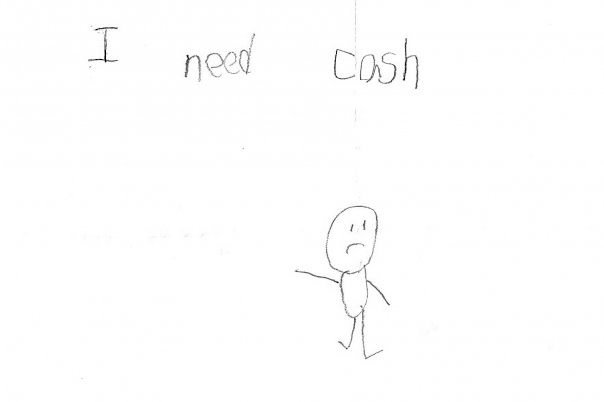 604x402 Filestick Figure Drawing Asking For Cash - Stick Figure Drawing