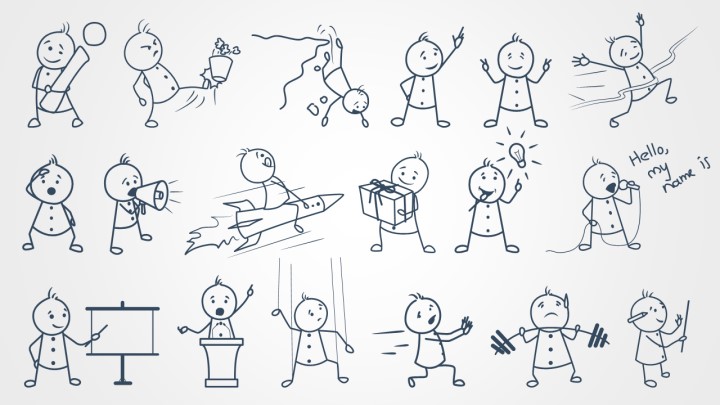 cool stick figure drawings