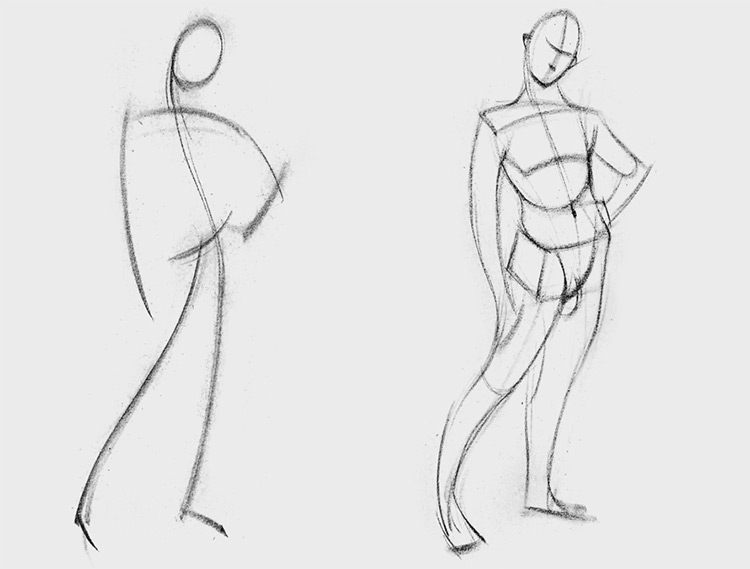 750x569 How To Master Gesture Drawing Tips Tricks For Artists - Stick Figure Drawing Tutorial