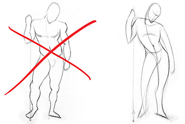 373x250 how to draw gesture proko - Stick Figure Drawing Tutorial
