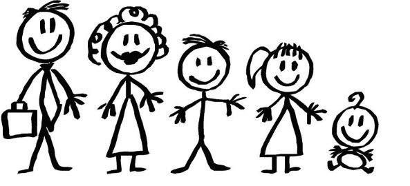593x270 Free Stick Figure Family Download Clip Art On Showy Clipart - Stick Figure Family Drawing