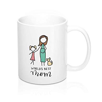 425x425 Custom Coffee Mug For Mom Customizable Stick - Stick Figure Family Drawing