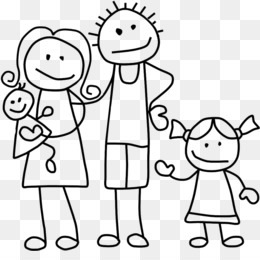 260x260 Stick Figure Family Png Free Download - Stick Figure Family Drawing