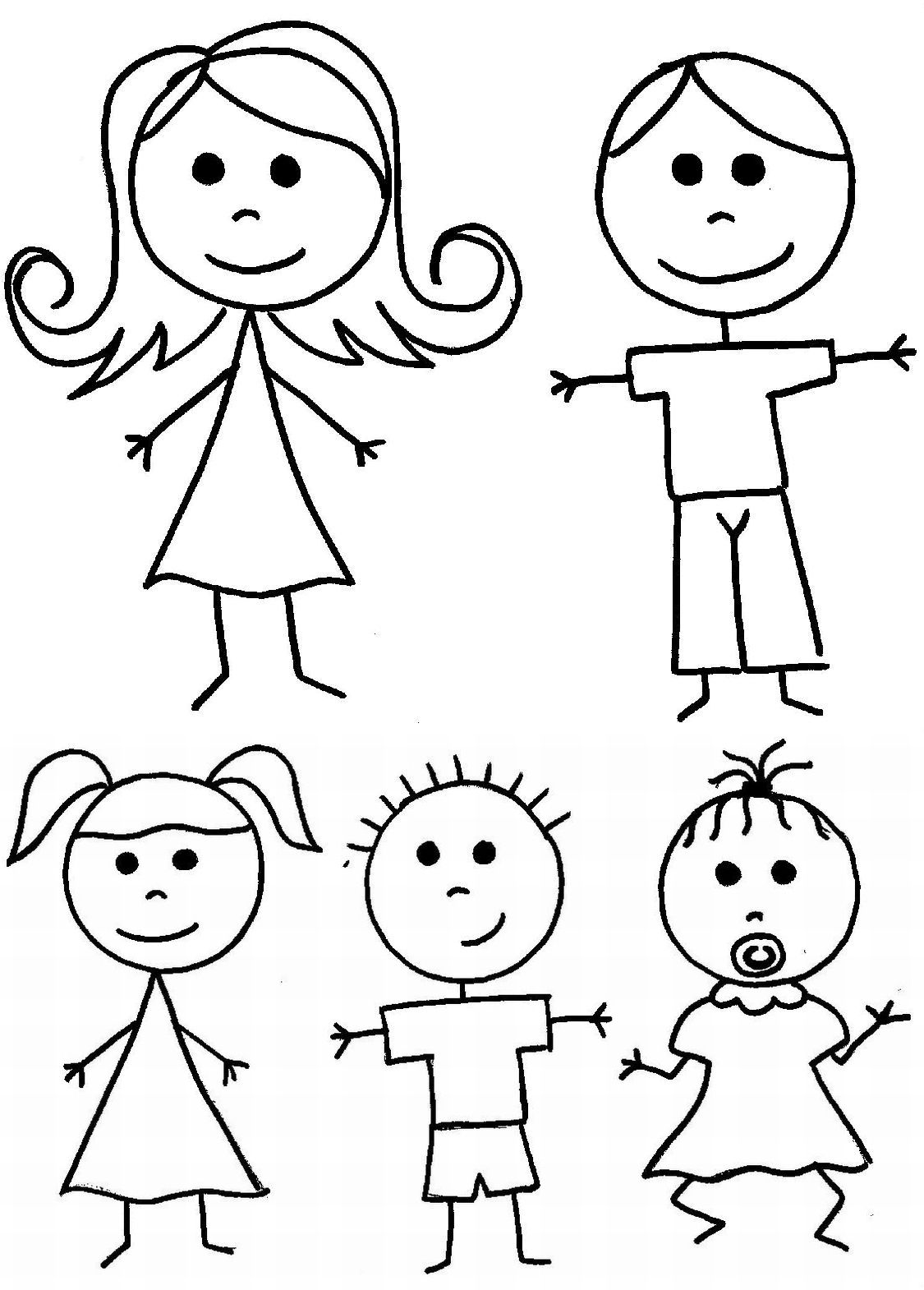 1125x1570 stick figures vinyl decal email me - Stick Figure Family Drawing