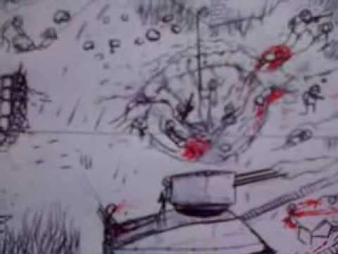 480x360 Drawn Cloud Stick Figure - Stick Figure War Drawing