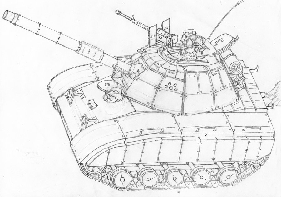 Рисунок танка т72