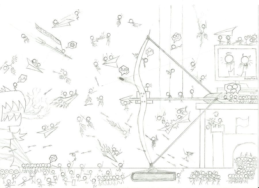 900x654 epic stickman war - Stick Figure War Drawing