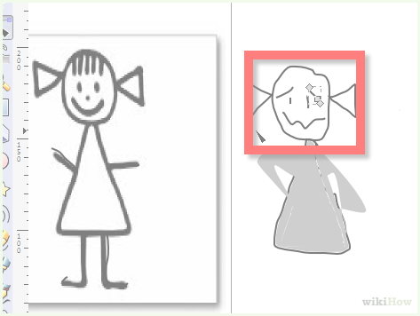 473x356 how to create a stick girl avatar using inkscape steps - Stick Girl Drawing