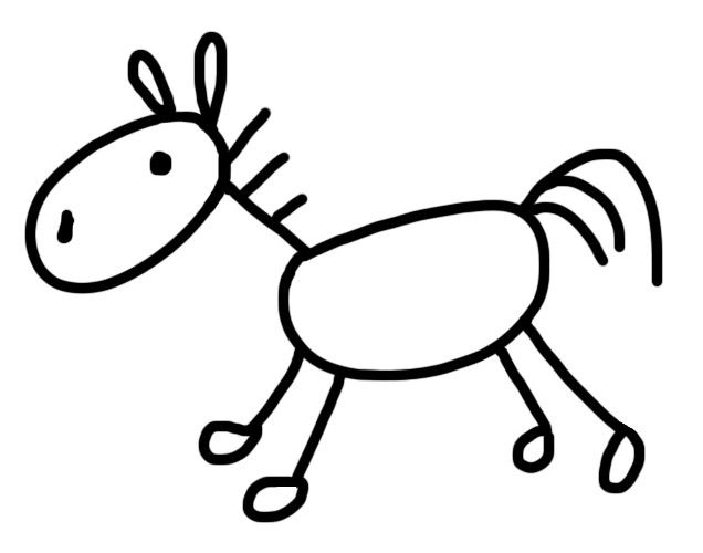 636x500 stick horse graphics commission jessica friday stick - Stick Horse Drawing