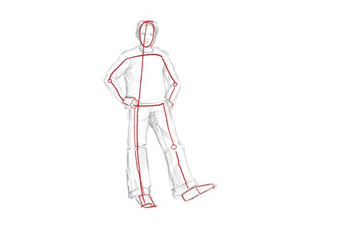500x333 How To Draw A Person - Stick Person Drawing