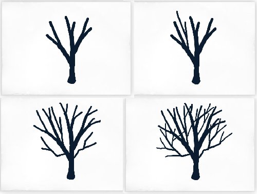 500x377 How To Draw A Tree - Stick Tree Drawing