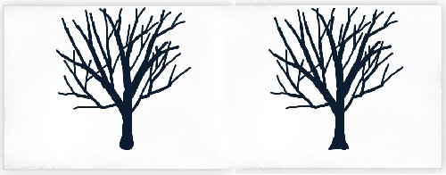 500x196 Landscape Drawing Tutorial - Stick Tree Drawing