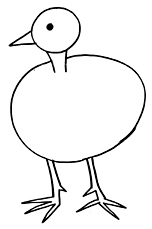 152x229 Draw A Turkey - Stick Turkey Drawing