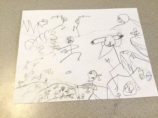 670x503 How To Draw Stick Wars Steps - Stick War Drawing