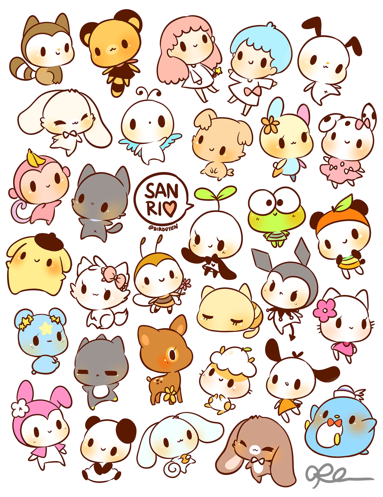 1280x1657 birduyen stickers!! available in my shop stickers - Sticker Drawing