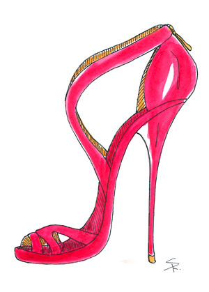 Stiletto Drawing at PaintingValley.com | Explore collection of Stiletto ...