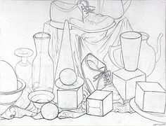 236x180 Best Ap Contour Drawing Weighted Lines Images Drawing - Still Life Contour Drawing