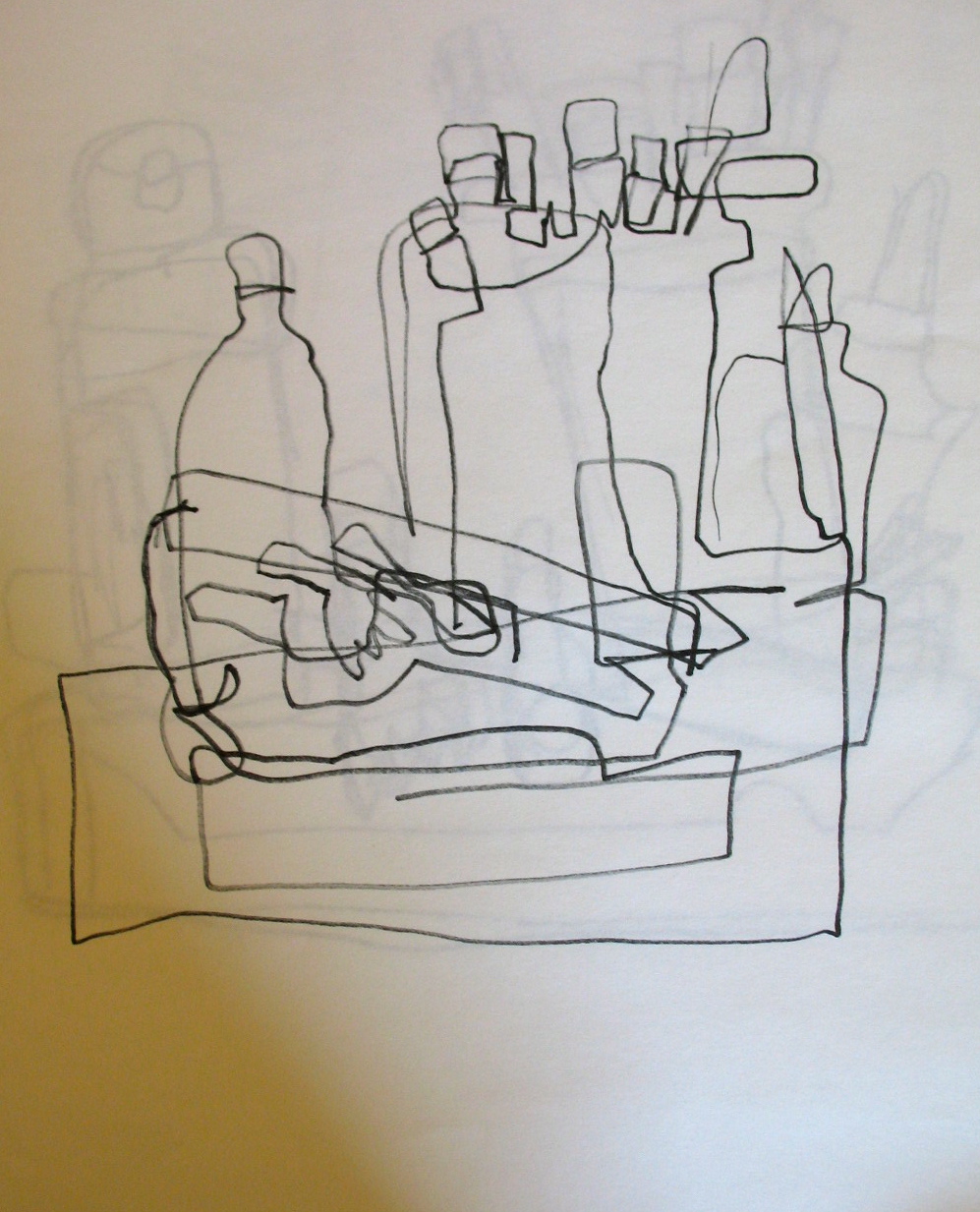 997x1233 Coonley Art Studio Contour Line Drawing - Still Life Contour Line Drawing
