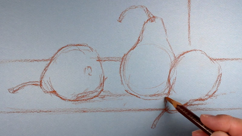 800x450 How To Paint A Simple Still Life With Pastels - Still Life Contour Line Drawing