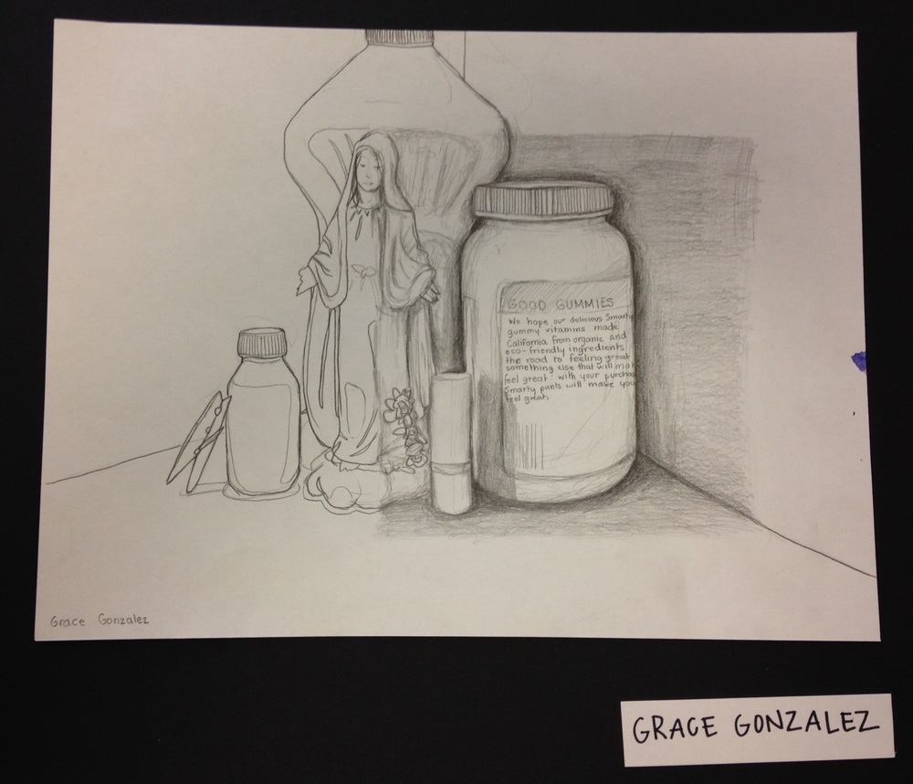 1000x858 Advanced Drawing And Painting Art With Desch - Still Life Contour Line Drawing