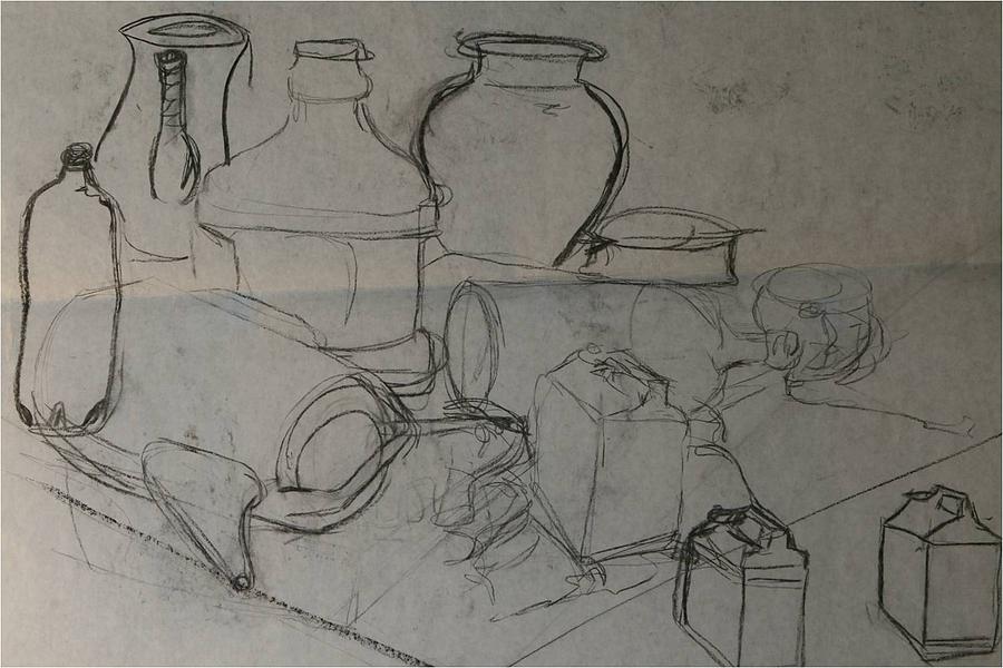 Still Life Contour Line Drawing at Explore