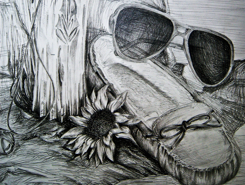 792x600 theresa antonellis student art work drawing composition - Still Life Drawing Artists