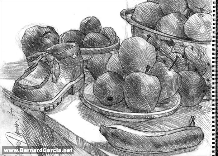 700x500 Drawing And Sketching - Still Life Fruit Drawing
