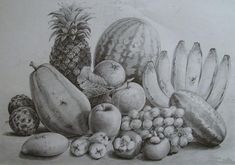 235x165 Amazing Drawing Still Lifes - Still Life Fruit Drawing