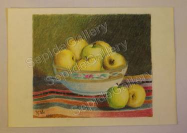 375x266 bowl of apples, autumn apples, still life, bowl with fruit drawing - Still Life Fruit Drawing