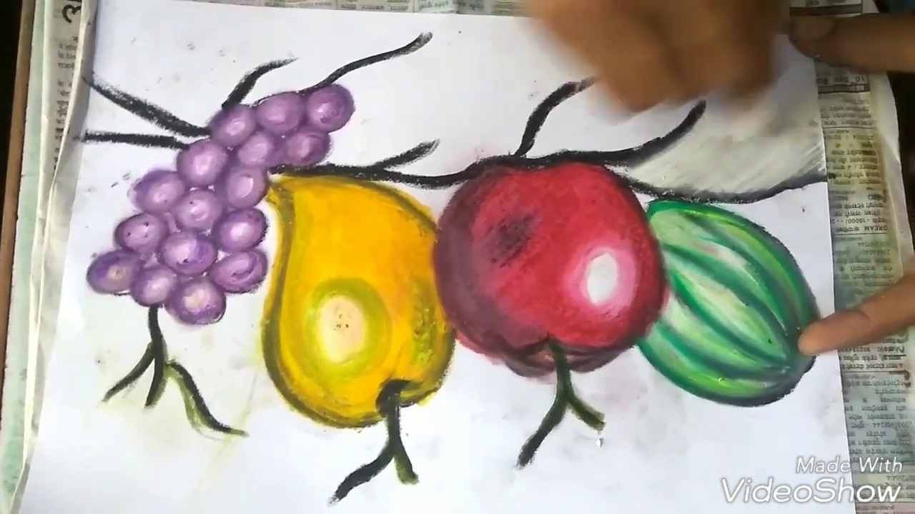 1280x720 Drawing Still Life - Still Life Fruit Drawing