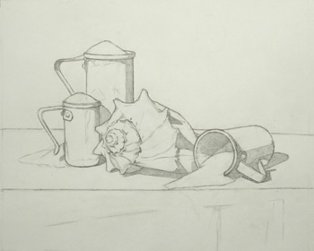 350x280 Drawing Grisaille Step - Still Life Line Drawing