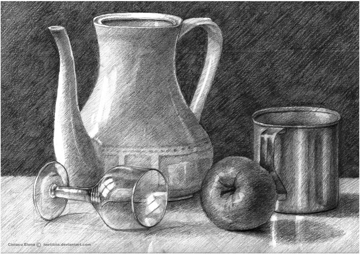 Still Life Pencil Drawing at PaintingValley.com | Explore collection of ...