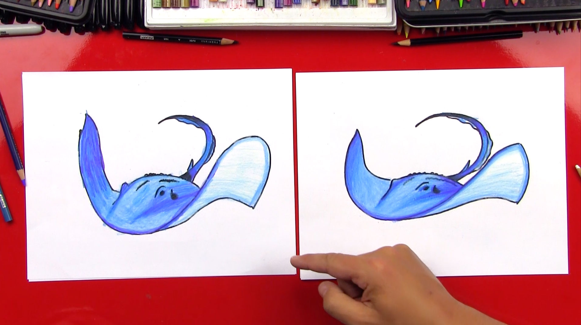 1915x1073 How To Draw A Stingray - Stingray Drawing