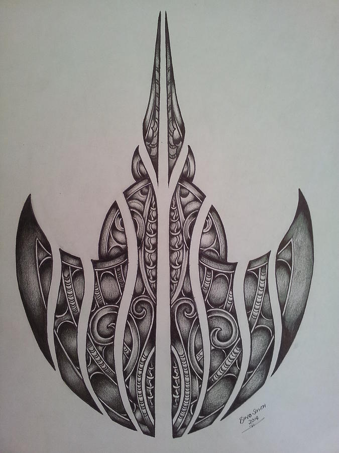 675x900 Ko Te Whaithe Stingray Drawing - Stingray Drawing