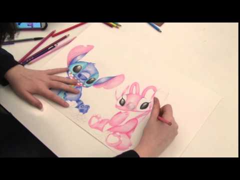 480x360 stitch and angel - Stitch And Angel Drawing