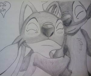 300x250 images about stitch on we heart it see more about stitch - Stitch And Angel Drawing